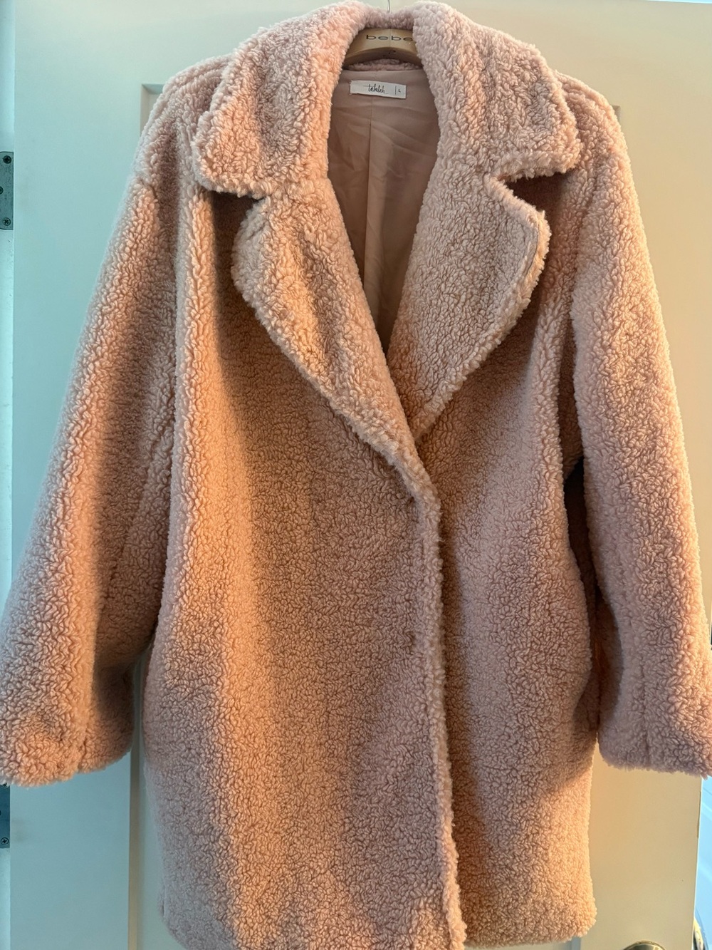 New Teddy Coat - Blush Pink